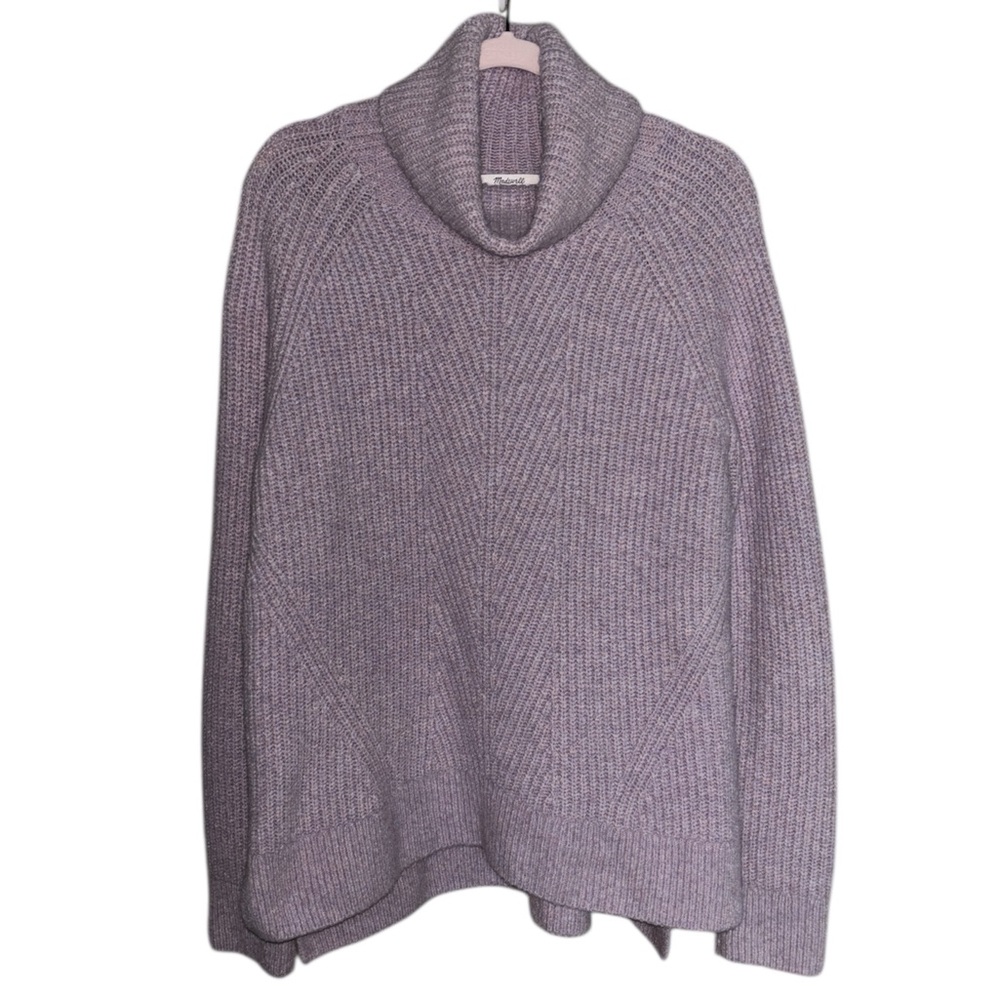 Madewell Cozy Lavender Mercer Turtleneck Sweater XL
